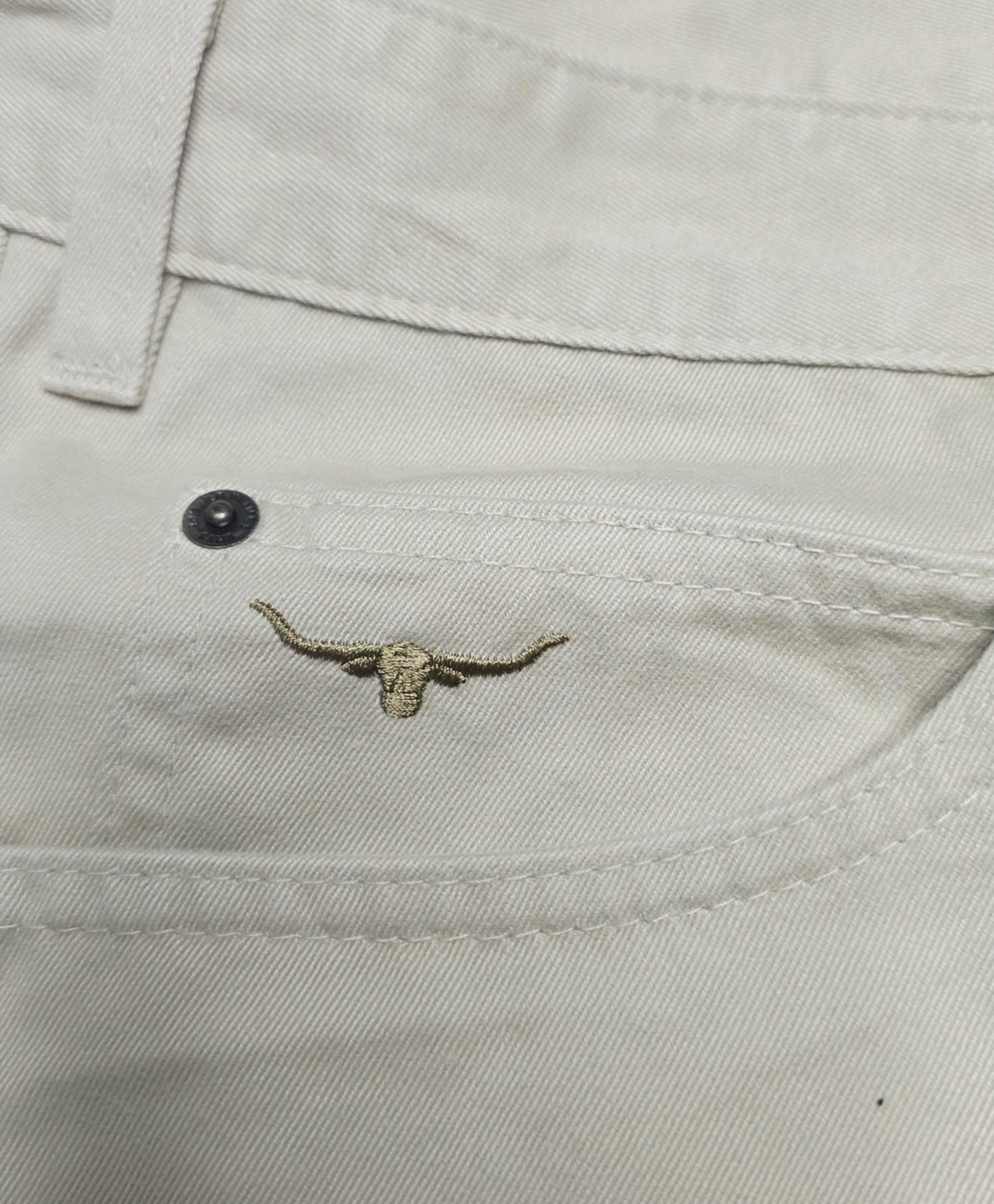 R.M. Williams Pants Men's 42R Beige Chino Regular Cotton Denim Casual TJ780