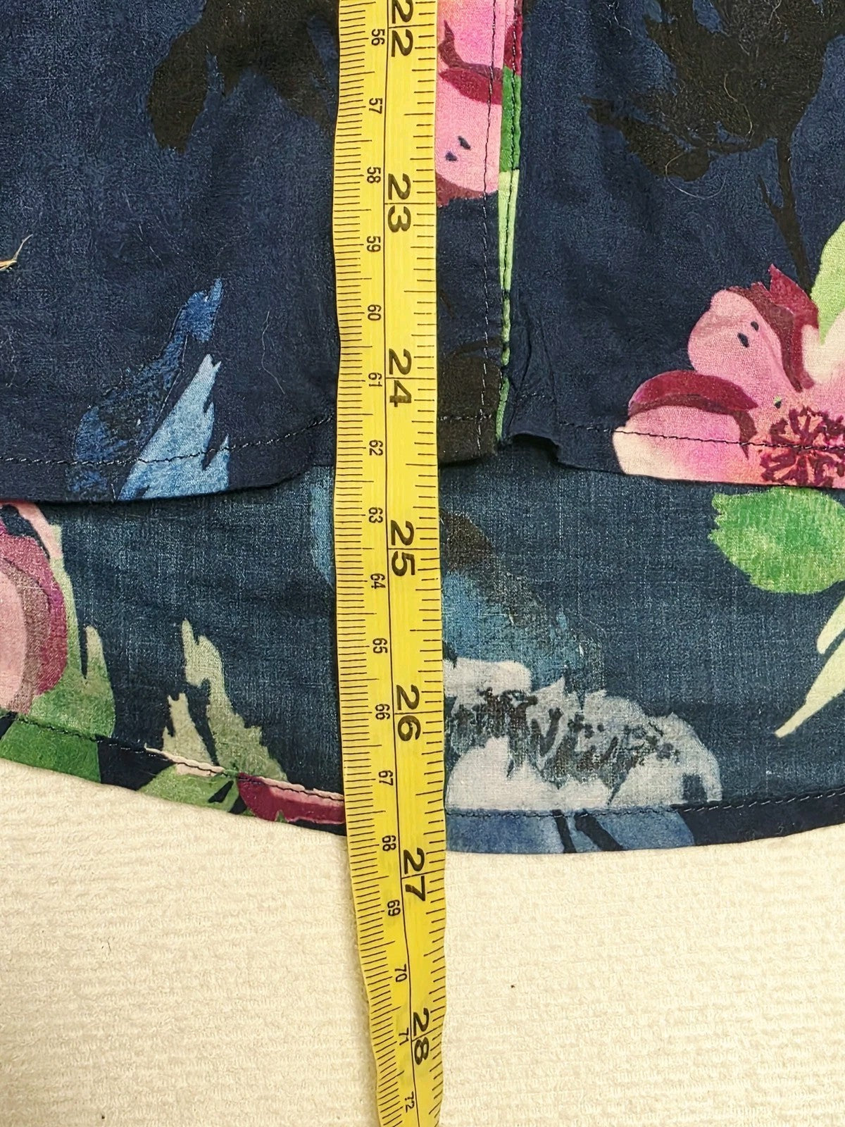 Thomas Cook Shirt Womens 10 Multicolour Floral Cotton Linen Button Up Summer