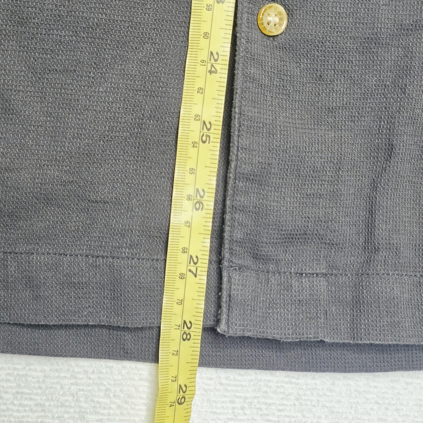 Wrangler Shirt Mens M Grey Short Sleeve Button Up Cotton Lightweight Casual