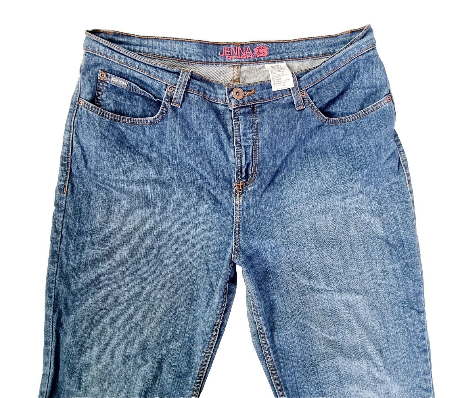 Cinch JENNA Relaxed Boot Cut Jeans Ladies Size 33/15L.
