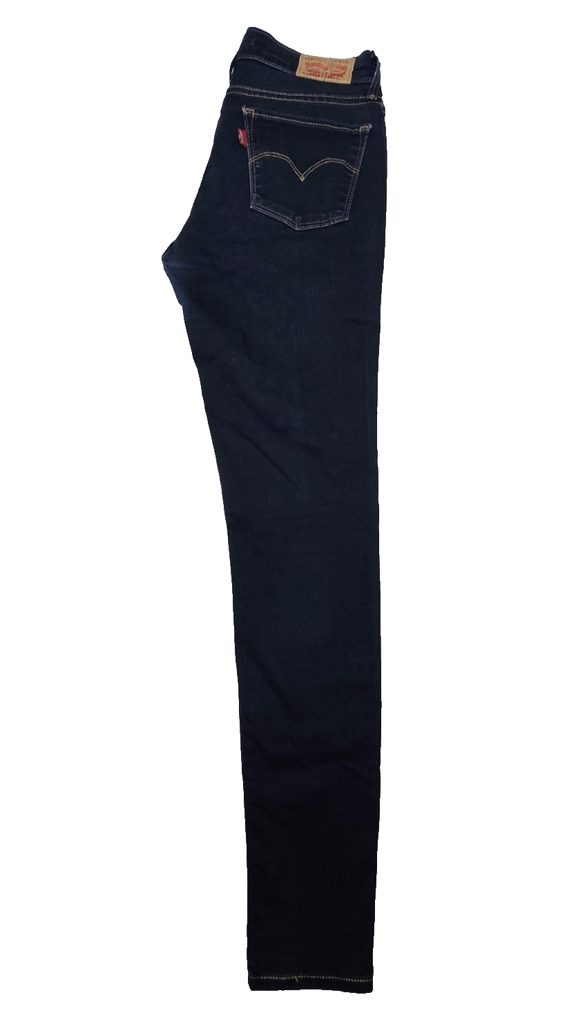 Levi's Jeans Women's 27 x 30 Blue Dark Wash 710 Super Skinny Mid Rise Stretch