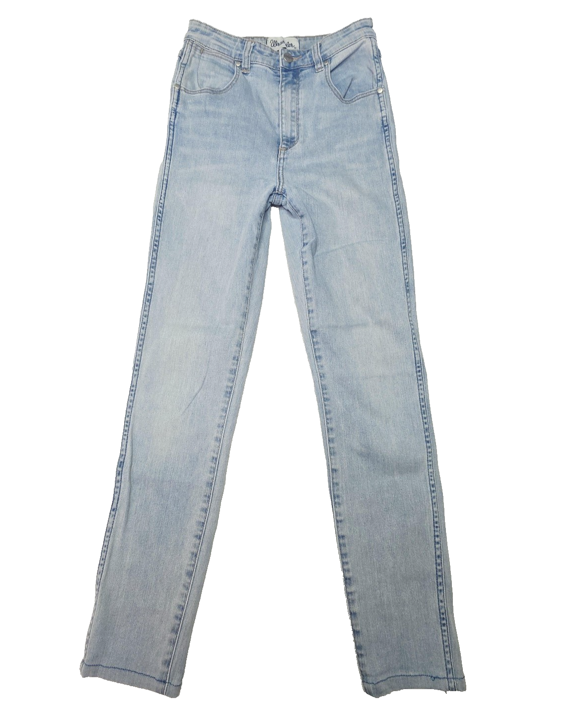 Wrangler Jeans Women's 8 Blue Light Wash Hi Pins Skinny Denim Stretch Highrise