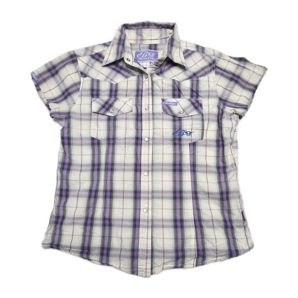 Bullzye Rodeo Short Sleeve Shirt Ladies Size 14