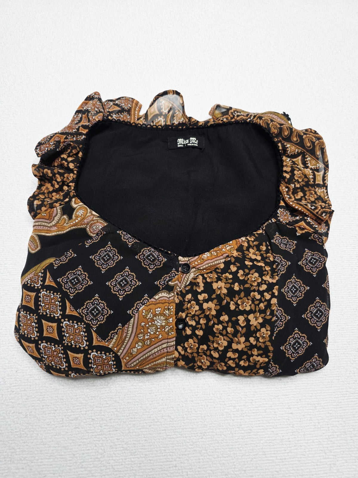Miss Me Western style Sheer Blouse Ladies Size Small