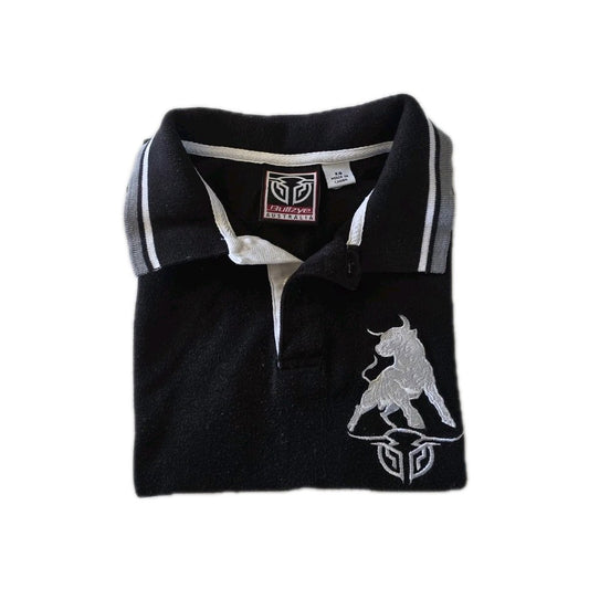 Bullzye Polo Western Rodeo Short Sleeve Shirt Boys Size 8