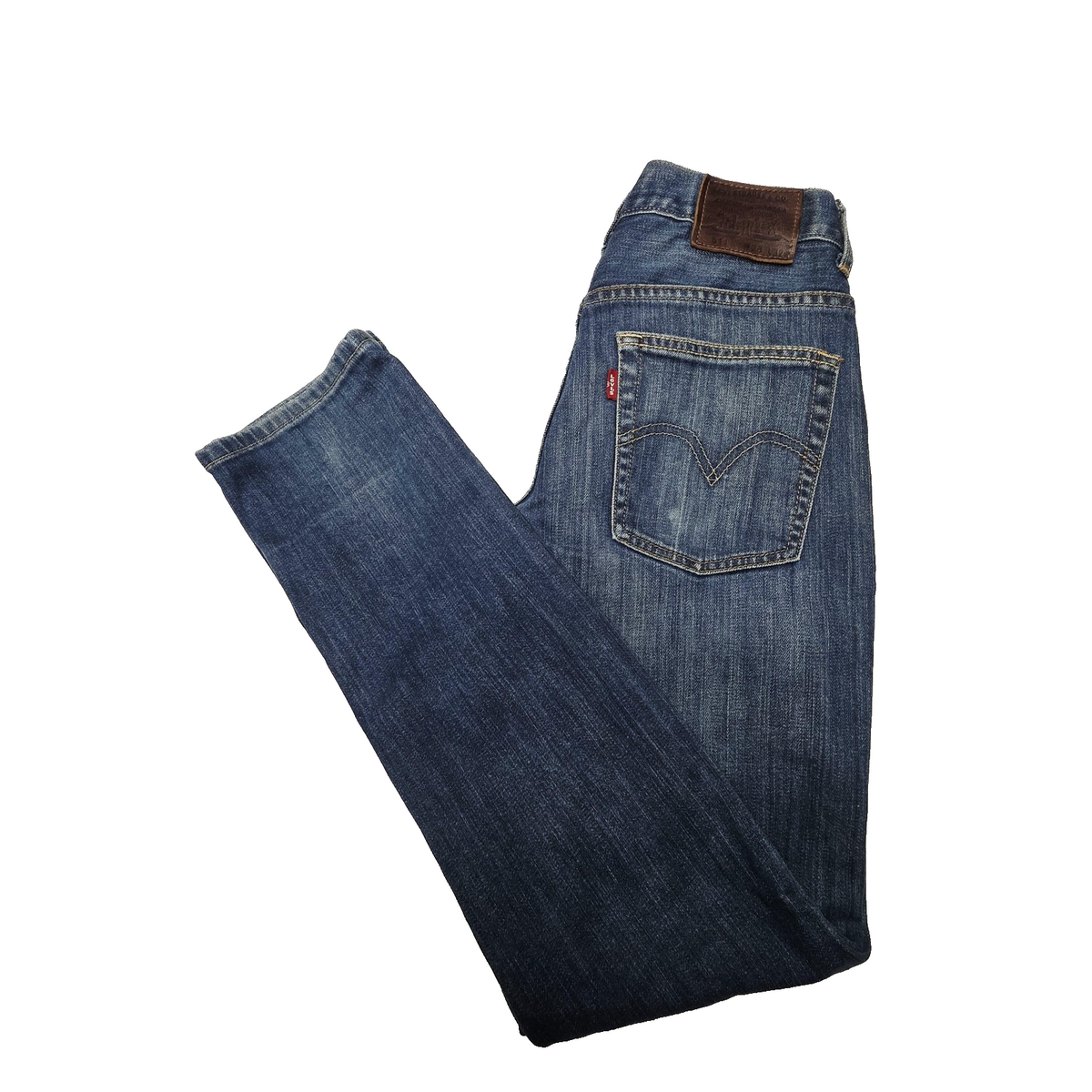 Levi's 511 Jeans Men's 28x31 Blue Slim Straight Denim Zip Fly Medium Wash Logo