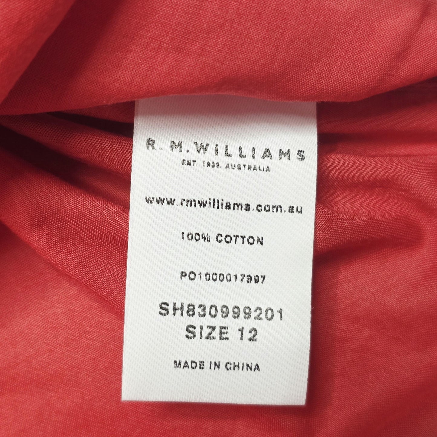 R.M. Williams Shirt Women's 12 Red Sleeveless Lace Ruffle Cami Set Blouse Top