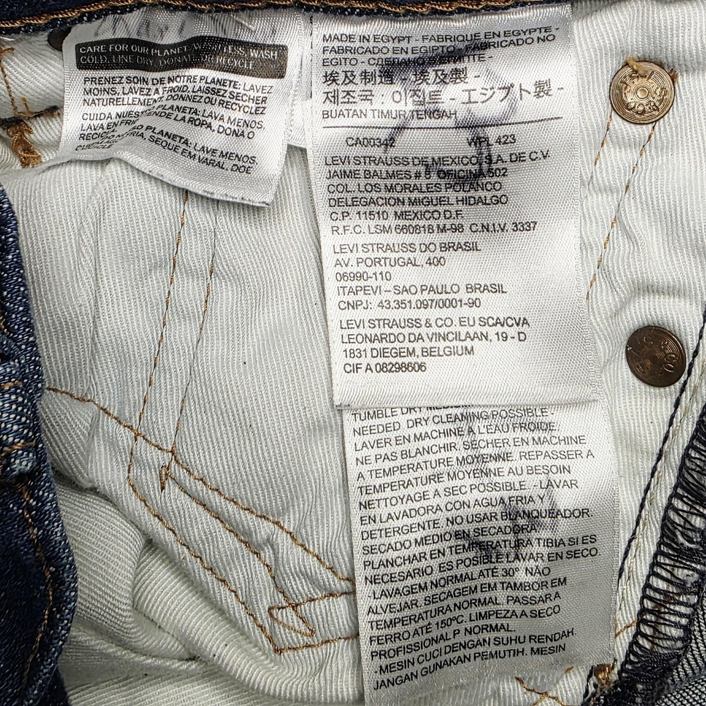 Levi' 511 Jeans Mens Slim Tapered Denim Medium Wash Stretch Size 28 x 30