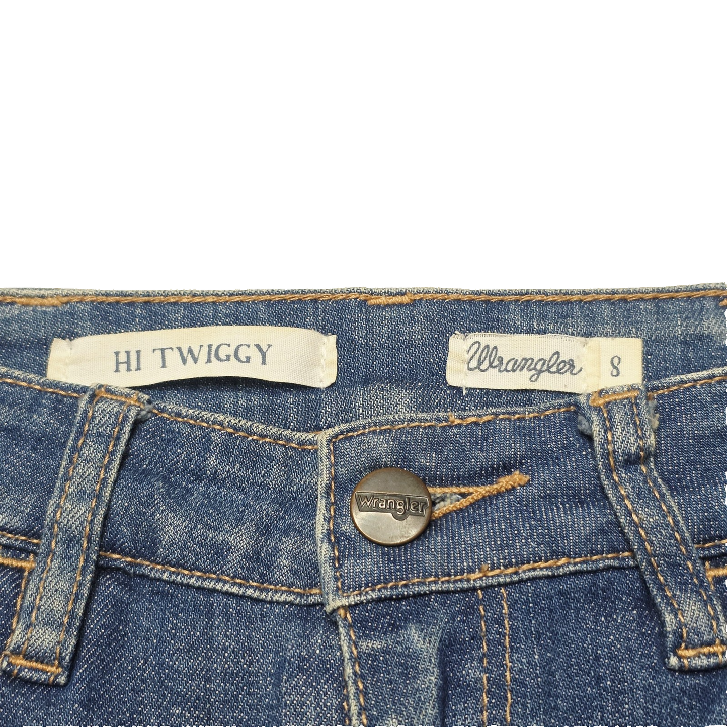 Wrangler Jeans Women's 8 Blue Hi Twiggy Skinny High Rise Stretch Denim