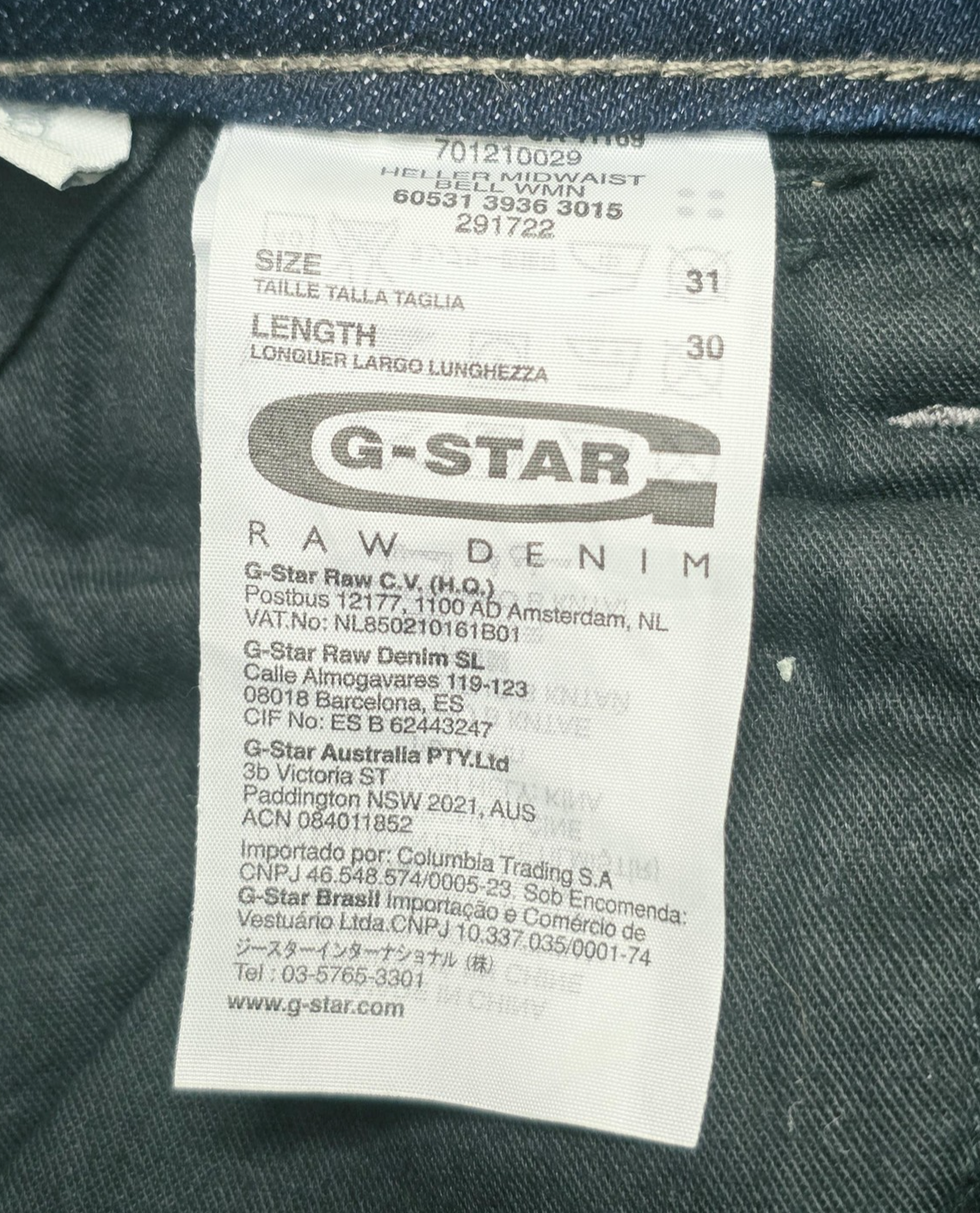 G-Star RAW Jeans Women's 28 Green Cargo 3D Boyfriend Zip Pockets D23221-C973-996