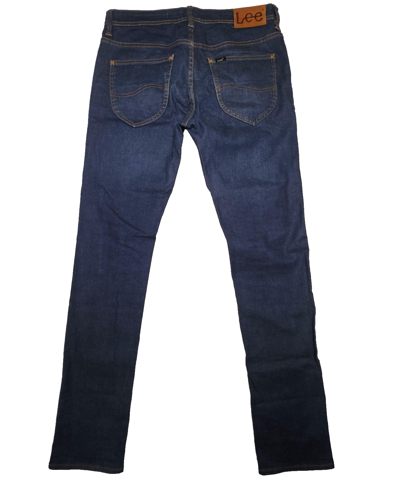 Lee L1 Stovepipe Jeans Mens 32 Blue Skinny Slim Stretch Cotton Denim Logo