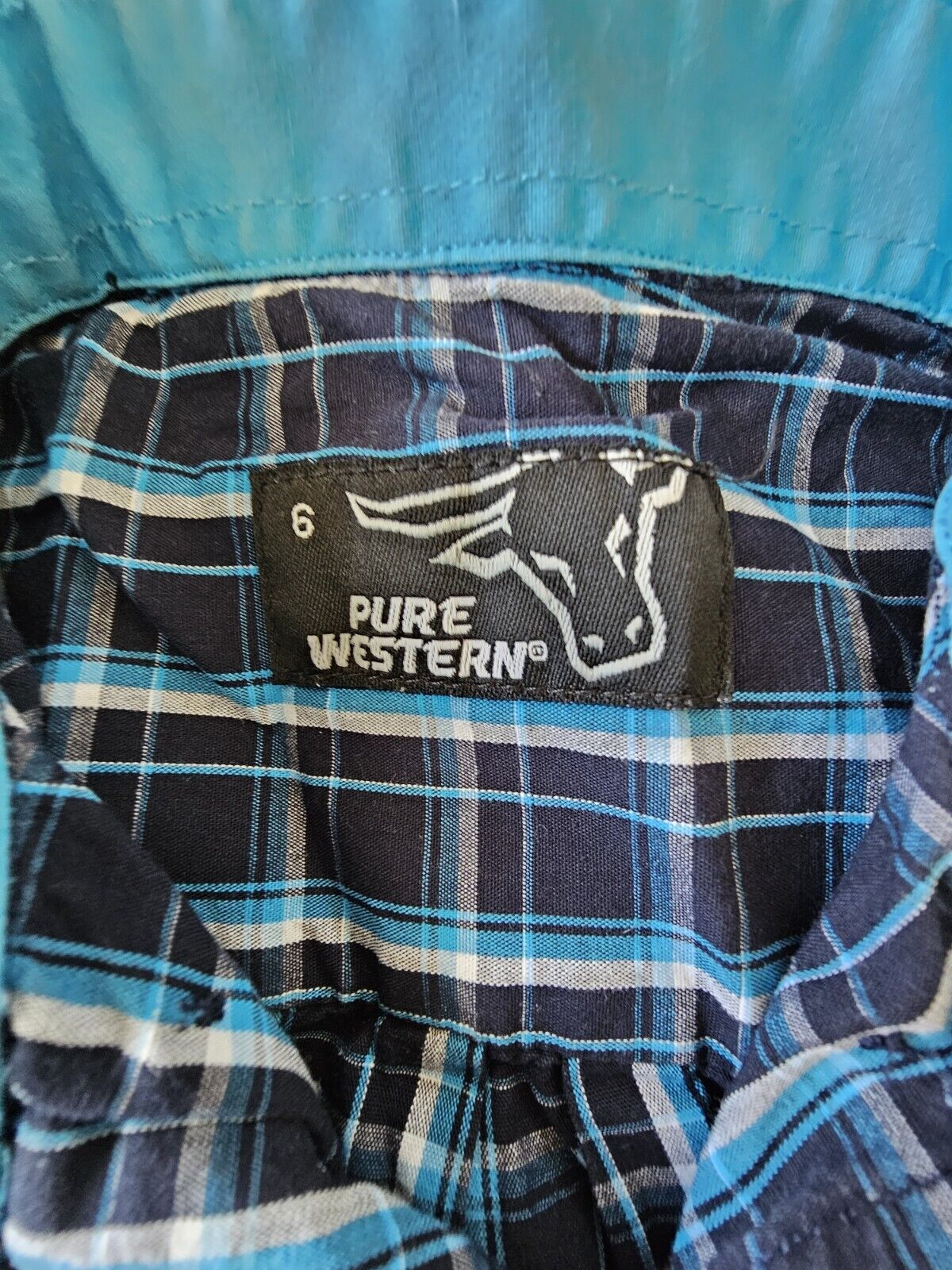 Pure Western Long Sleeve Western Shirt Boys Size 6