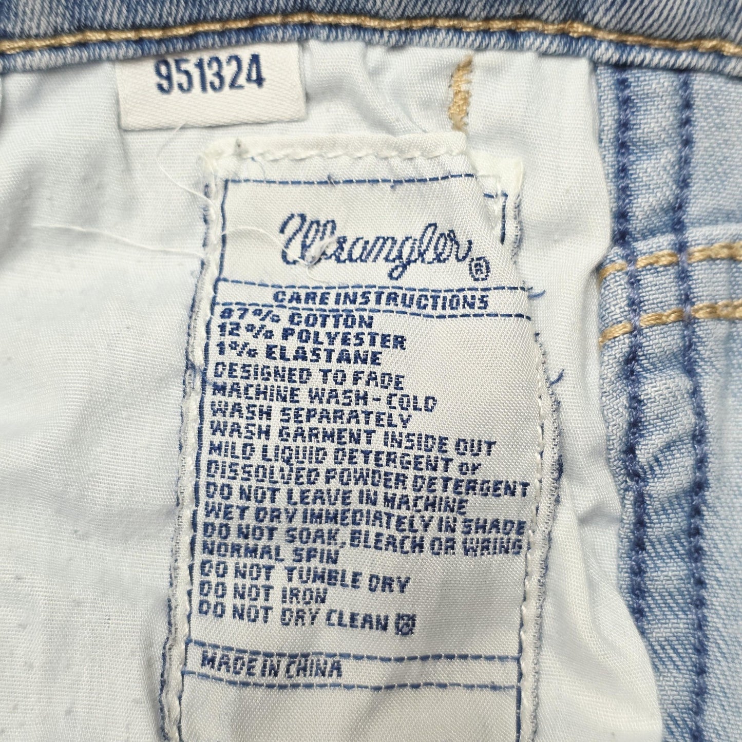 Wrangler Jeans Women's 8 Blue Light Wash Hi Pins Skinny Denim Stretch Highrise