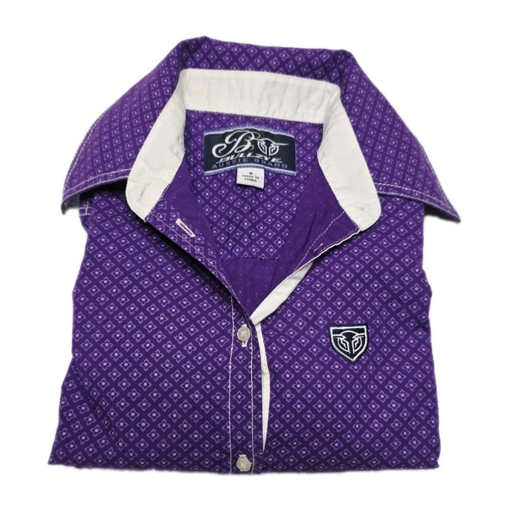 Bullzye Western Long Sleeve Shirt Ladies Size 8