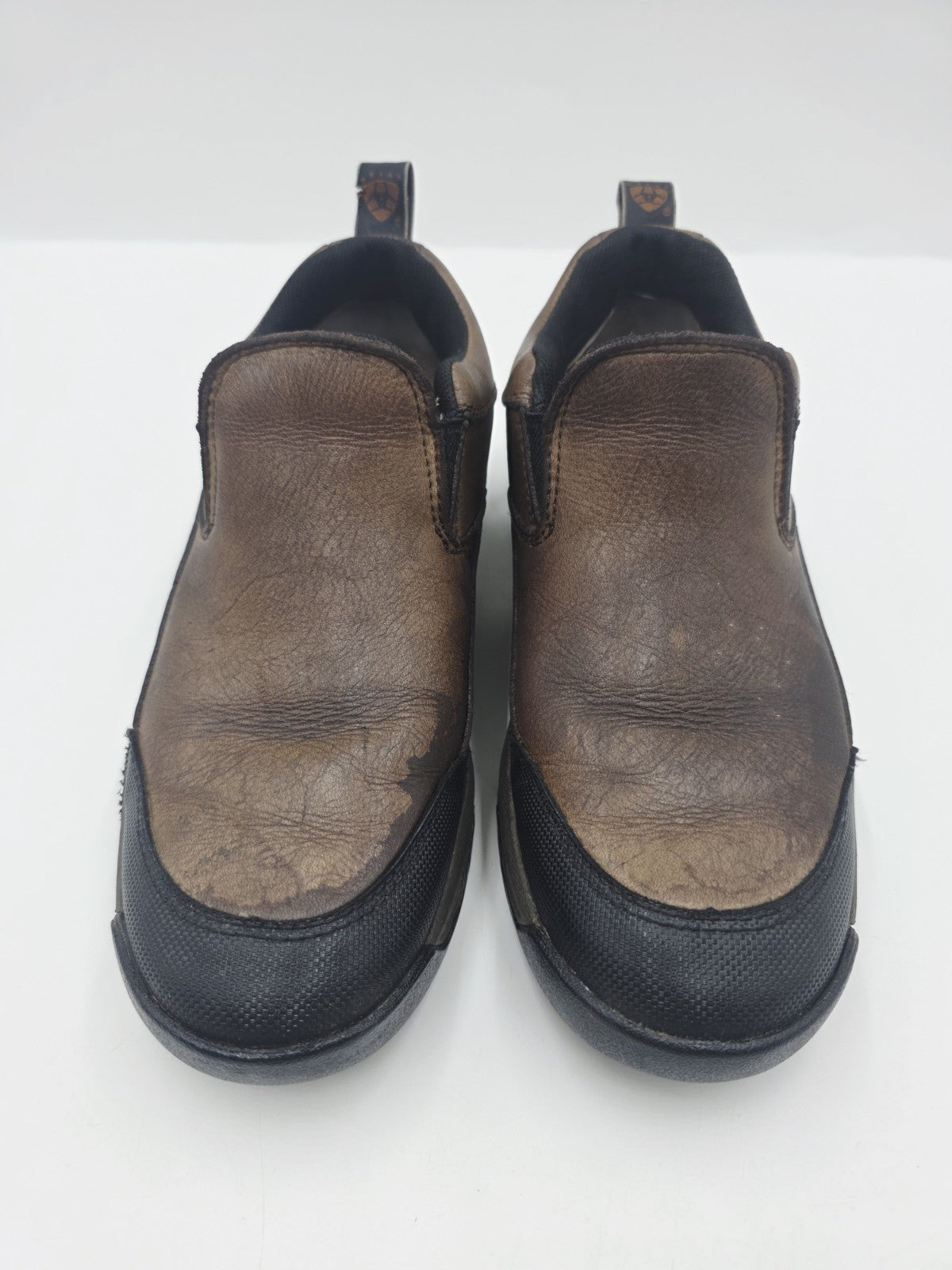 Ariat Dura Ralley H2O ST Distressed Brown Slip-on Mens Size 8.5