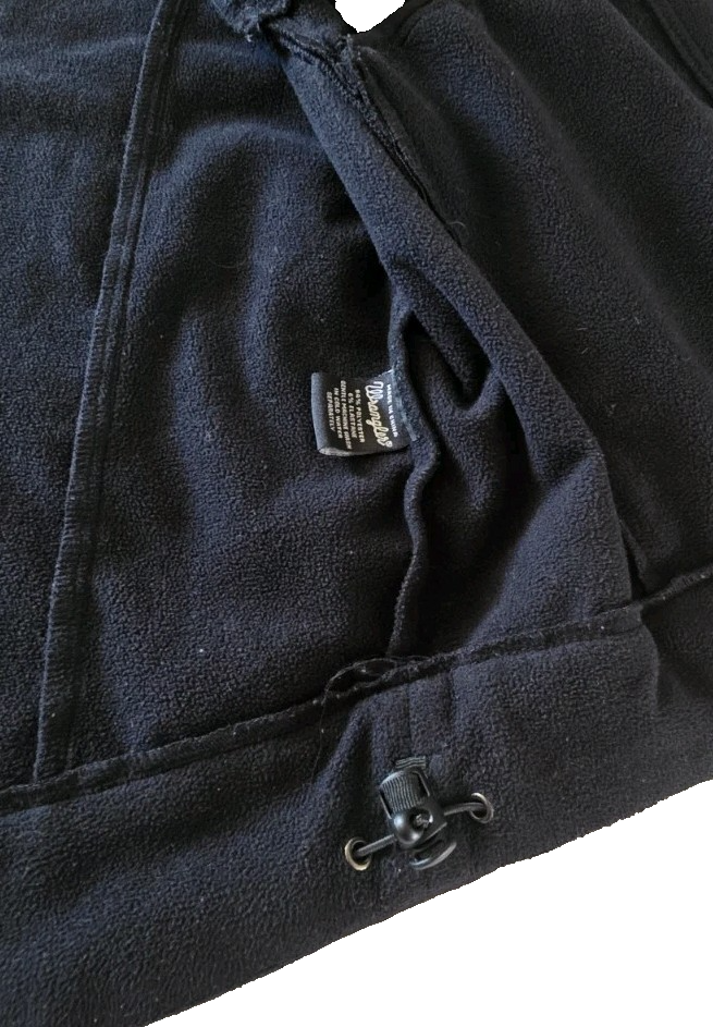 Wrangler Men's Black Full Zip Fleece Vest Size Large