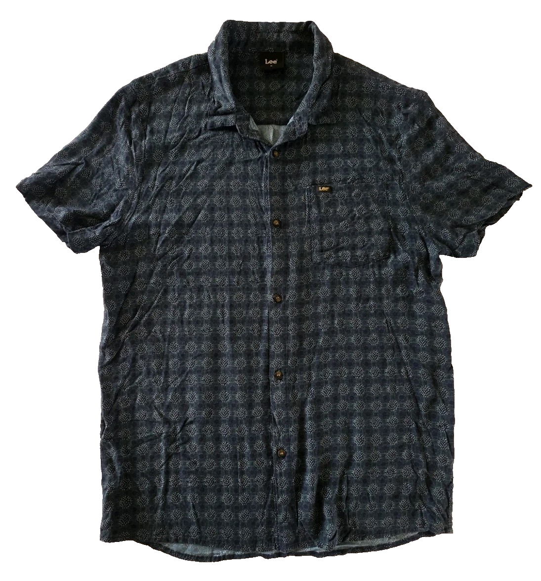 LEE Mens Short Sleeve Shirt Size M.
