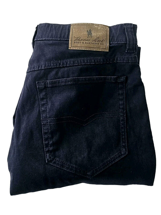 Thomas Cook Genuine Comfort Waist Navy Pants Men's Size 36x27