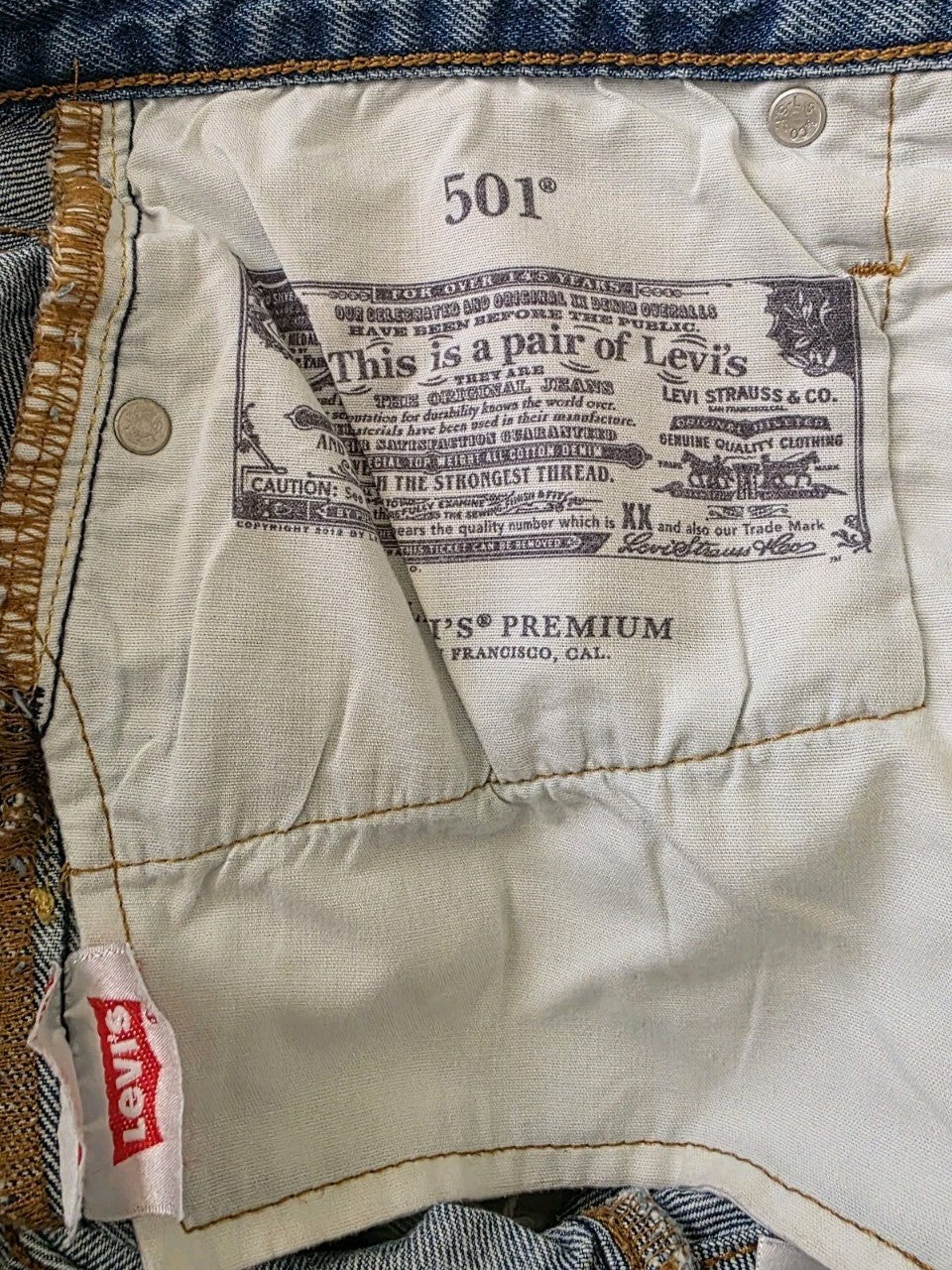 Levi's 501 Cheeky Ladies Shorts Size 28