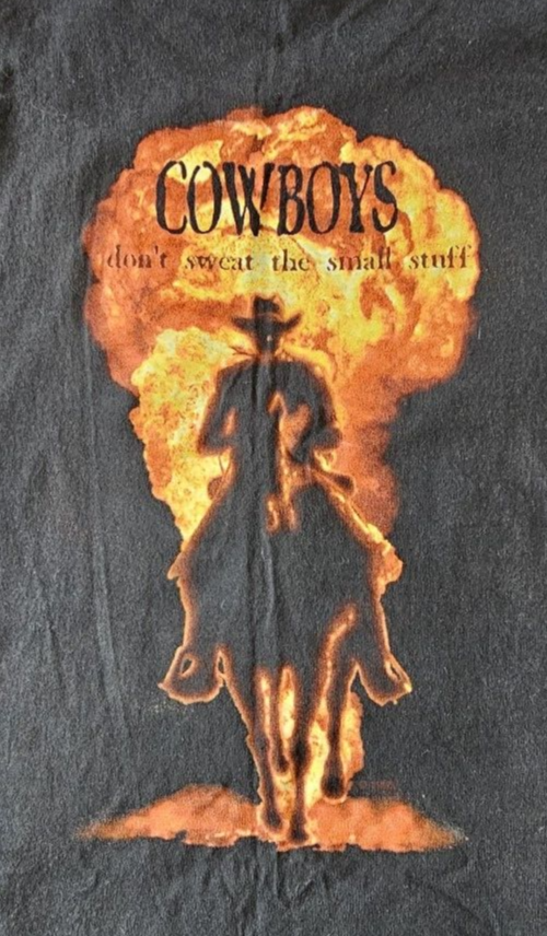 Wrangler Cowboys T-Shirt Men's Size L USA Made