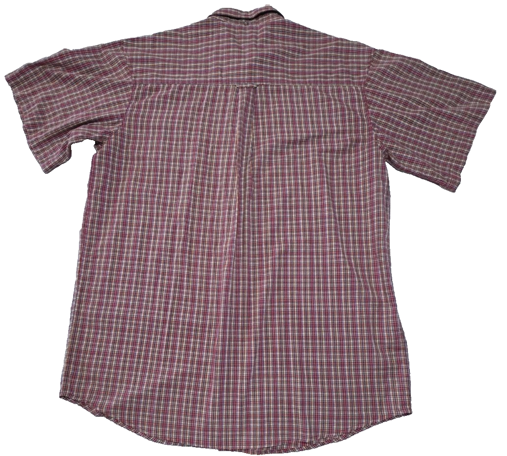 Wrangler Riata Short Sleeve Plaid Classic Fit Shirt Men's Size 4XL
