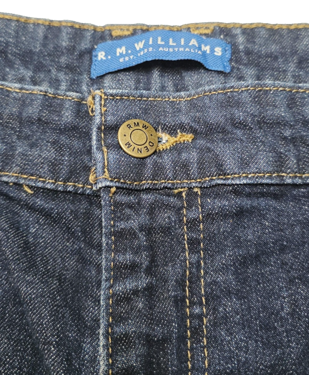R.M. Williams Jeans Men's 40x32 Blue Straight Regular Stretch Denim TJ275DXIW01