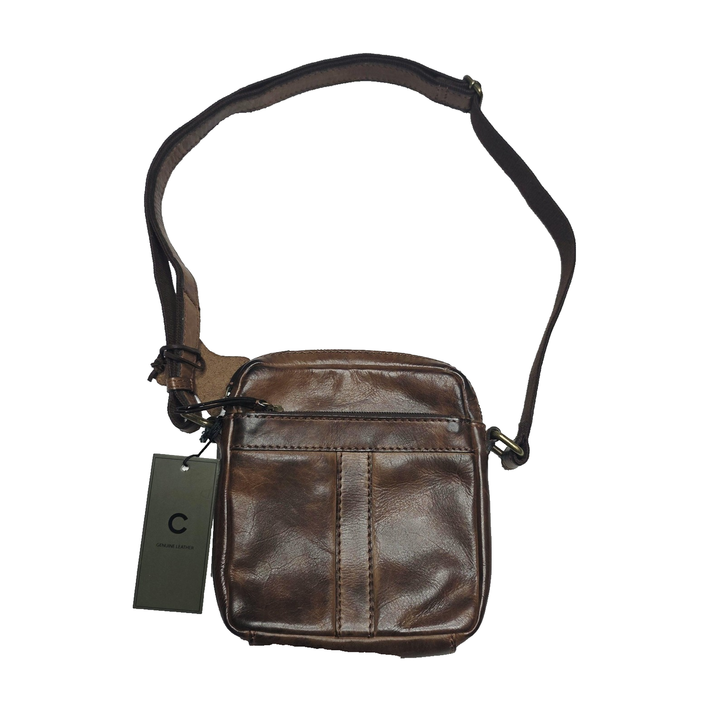 Colorado Crossbody Bag Women's Small Brown Genuine Leather Adjustable Strap