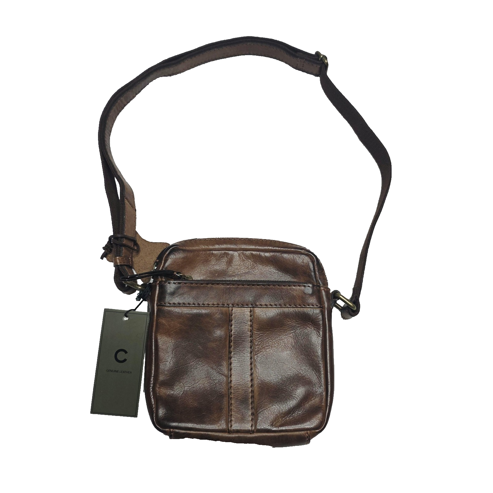 Colorado Crossbody Bag Women's Small Brown Genuine Leather Adjustable Strap