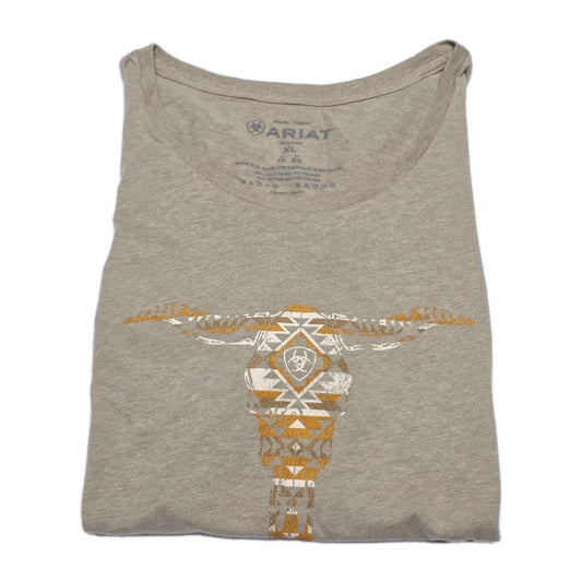 Ariat  Aztec Longhorn Classic Tee Ladies Size XL
