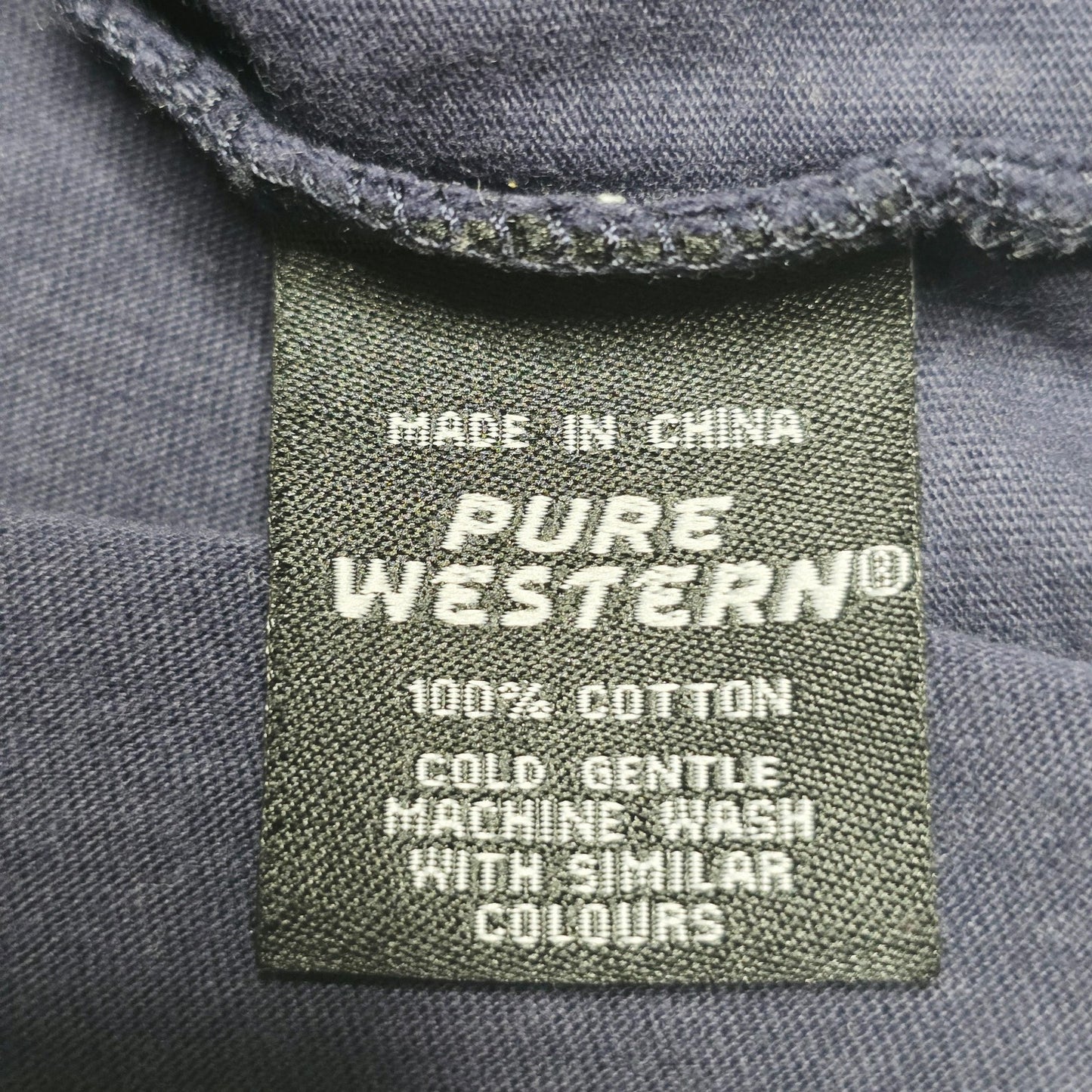 Pure Western T-Shirt Boys 10 Blue Rodeo Sports Division Graphic Print Cotton