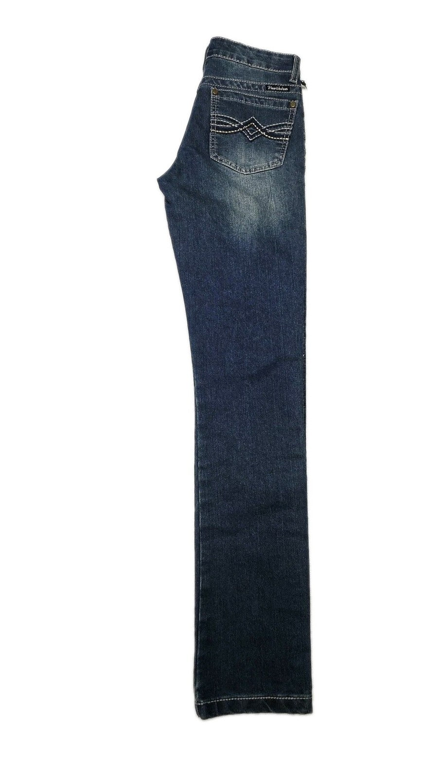 Pure Western Jeans Women's 6 Blue Skinny Stretch Denim Embroidered Debbie