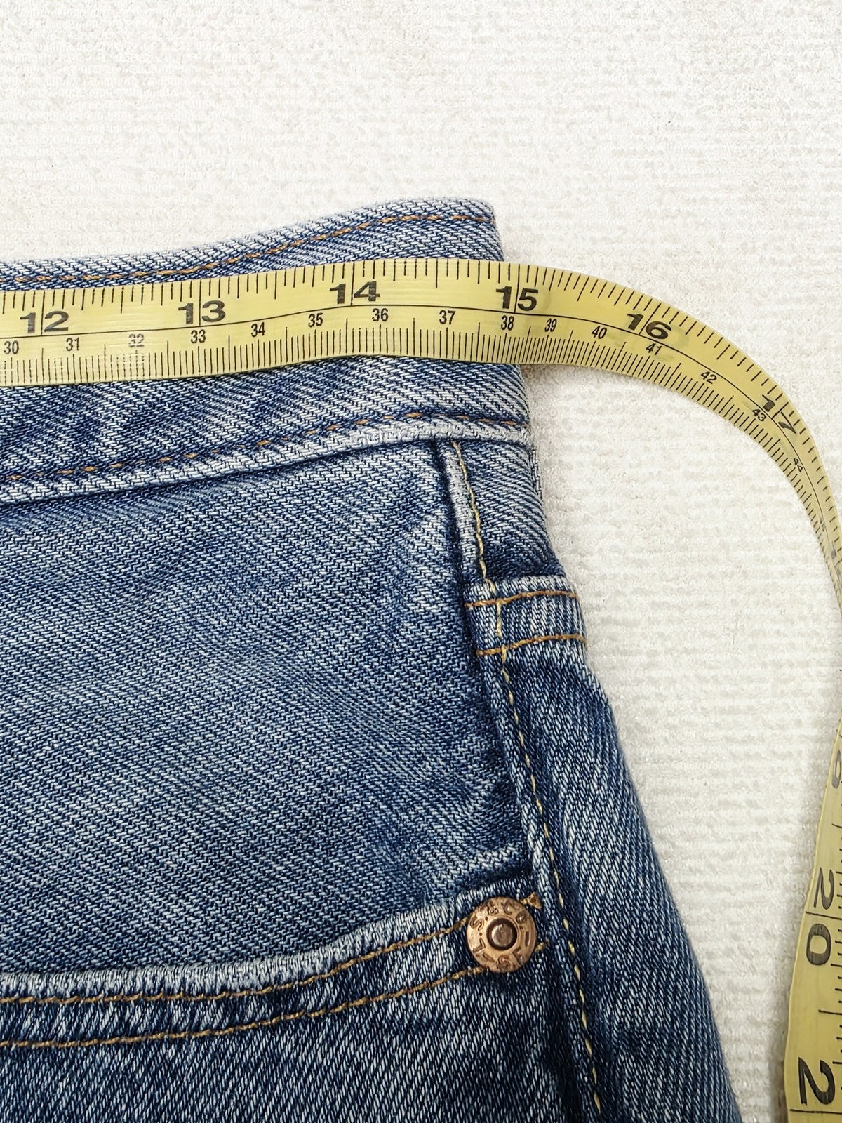 Levi's Shorts Women's 10 BIG E 501 Cut Off Distressed Raw Hem Button Fly