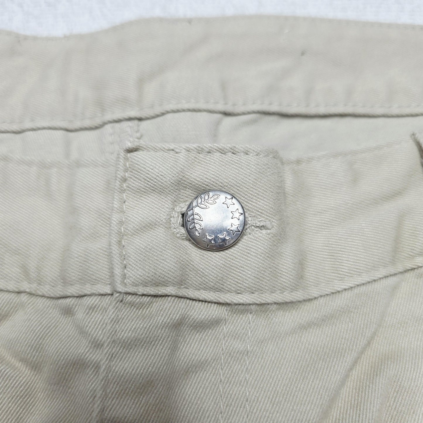 R.M. Williams Pants Men's 42R Beige Chino Regular Cotton Denim Casual TJ780