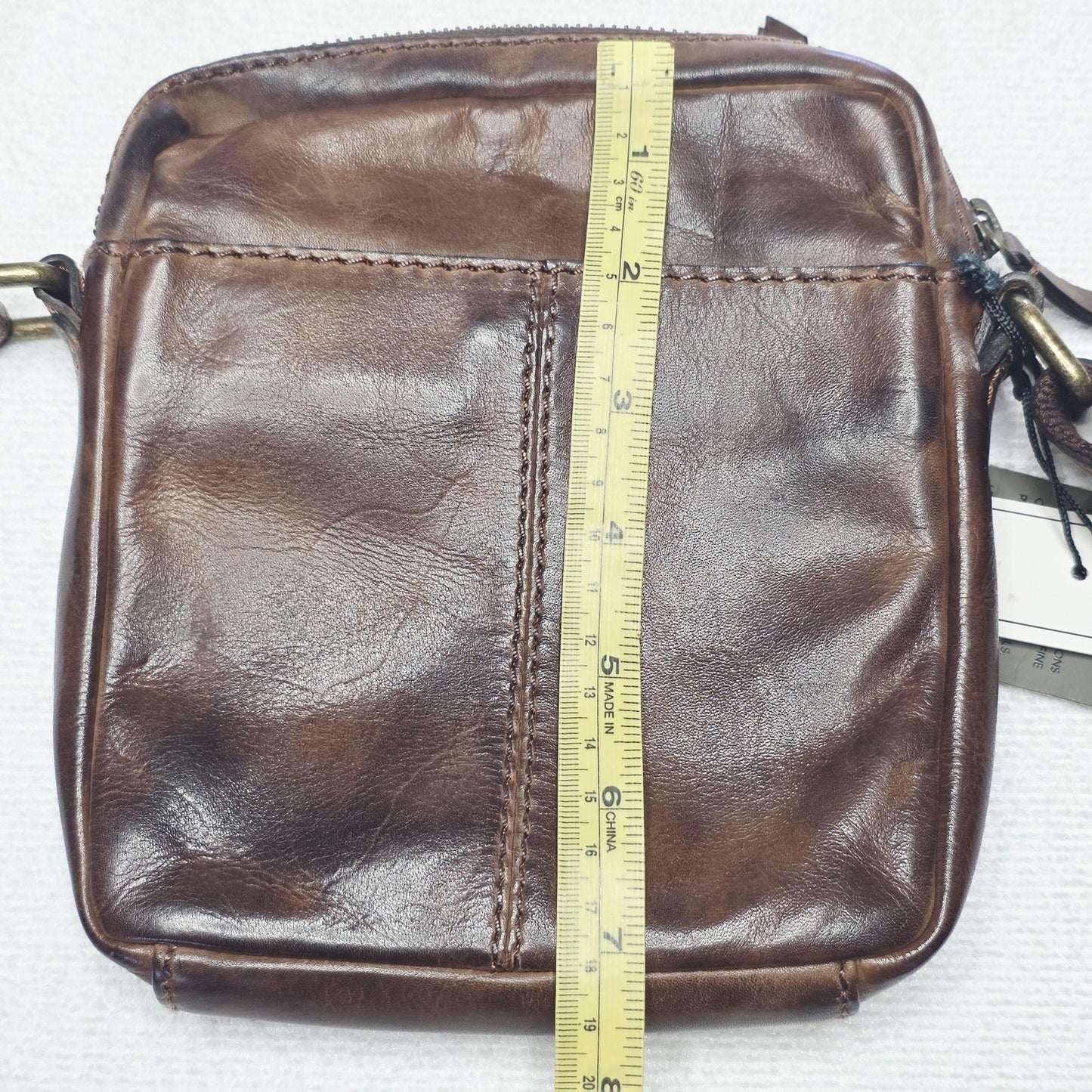 Colorado Crossbody Bag Women's Small Brown Genuine Leather Adjustable Strap