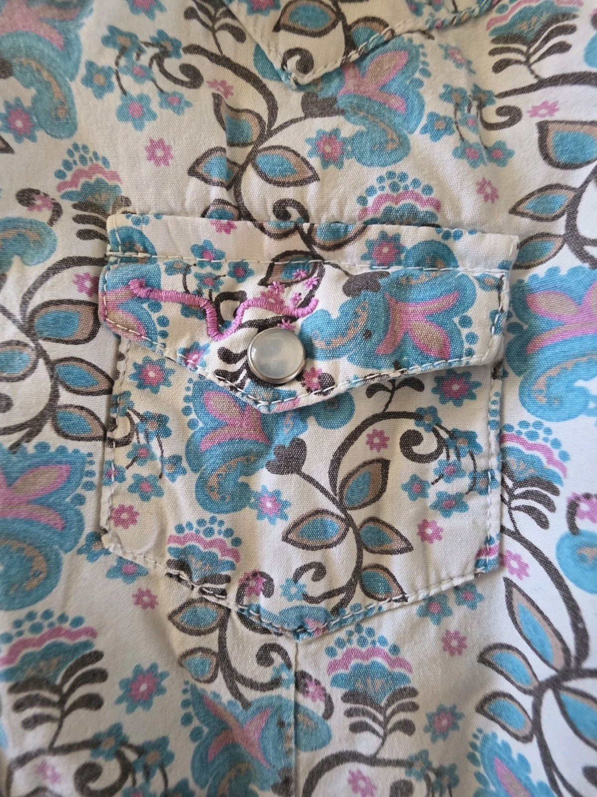 Pure Western Thomas Cook Rodeo Girls Shirt Size 4