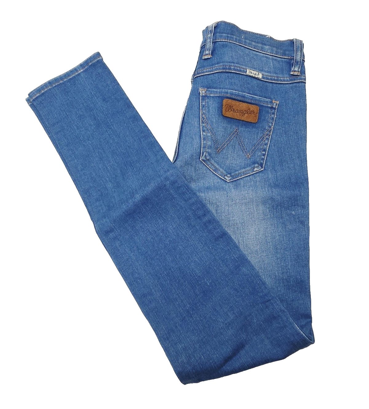 Wrangler Jeans Women's 8 Blue Twiggy Skinny Slim Stretch Denim Pockets Logo
