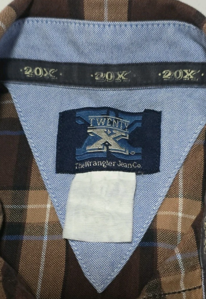 Wrangler 20X Western Rodeo Long Sleeve Shirt Men's Size M