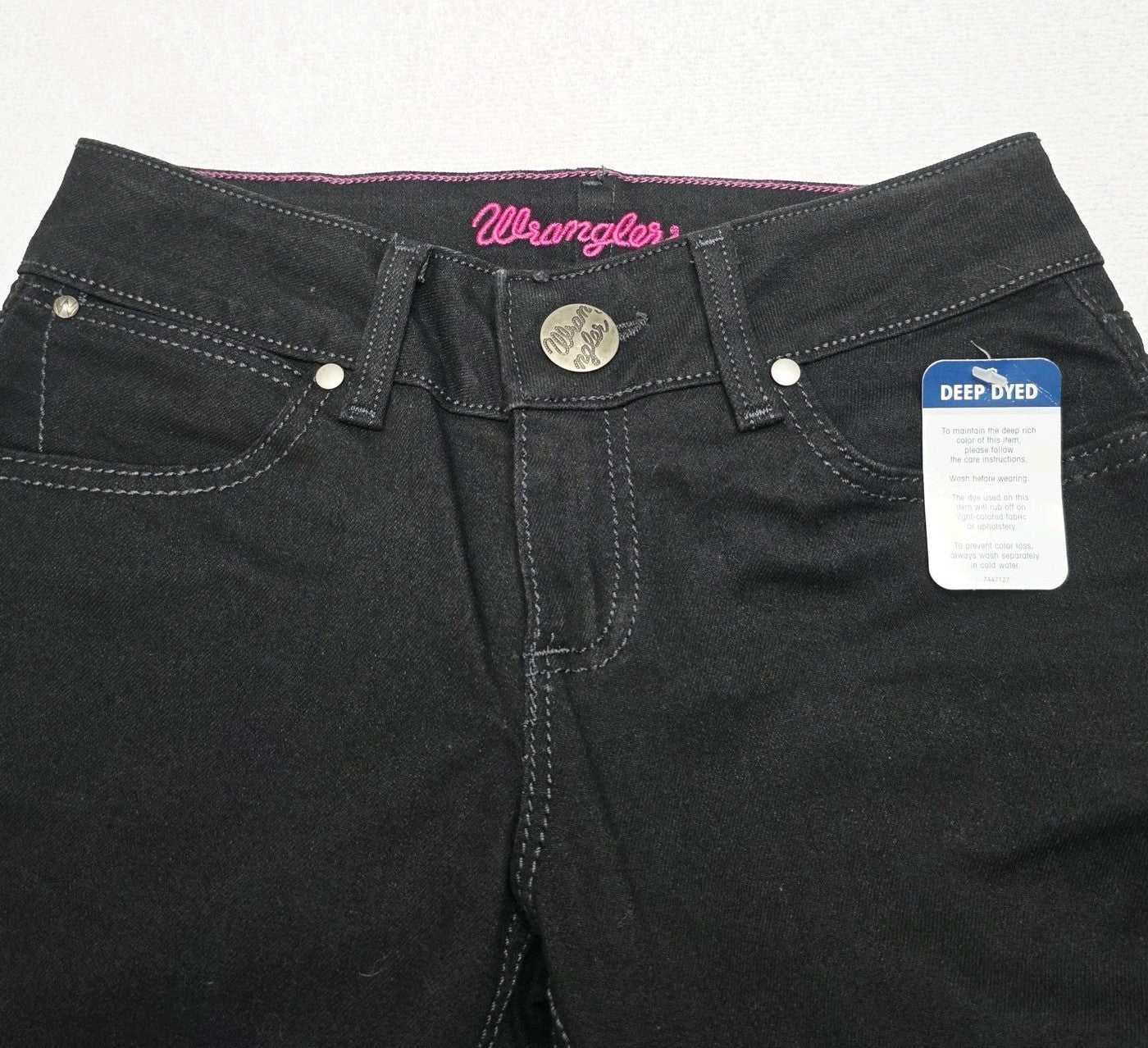 Wrangler Jeans Women's 0 Black Booty Up Bootcut Stretch Denim 0x34 Shaping