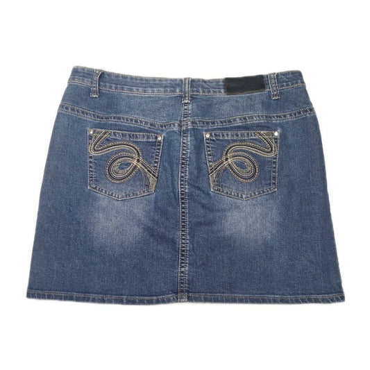 Pure Western Mini Soft Denim Skirt Ladies Size 16
