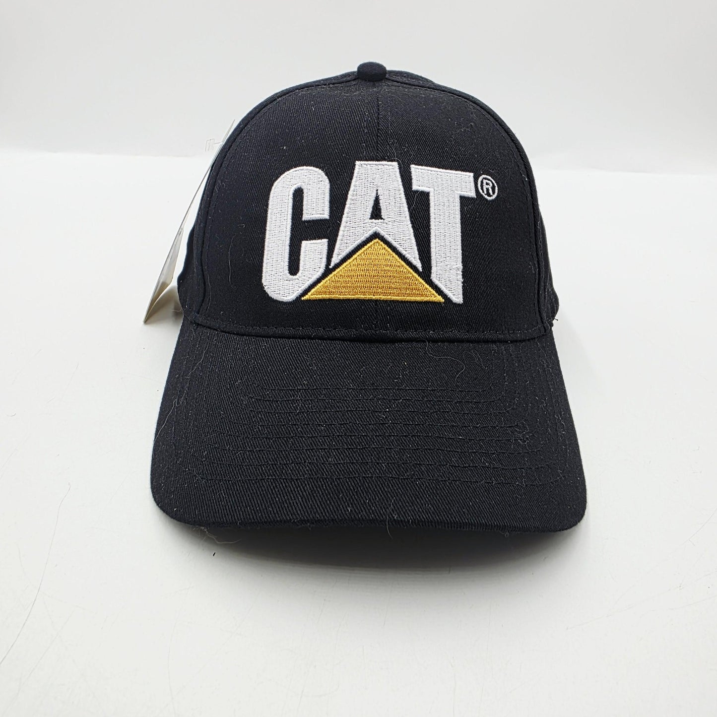 CAT Caterpillar Cap Mens One Size Black Cotton Adjustable Brim Workwear Hat