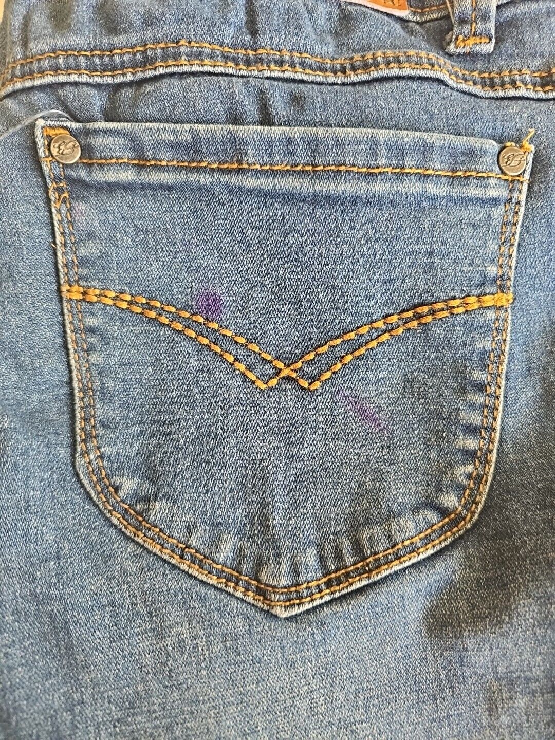 Bullzye Denim Cowgirl Shorts Ladies Size 8