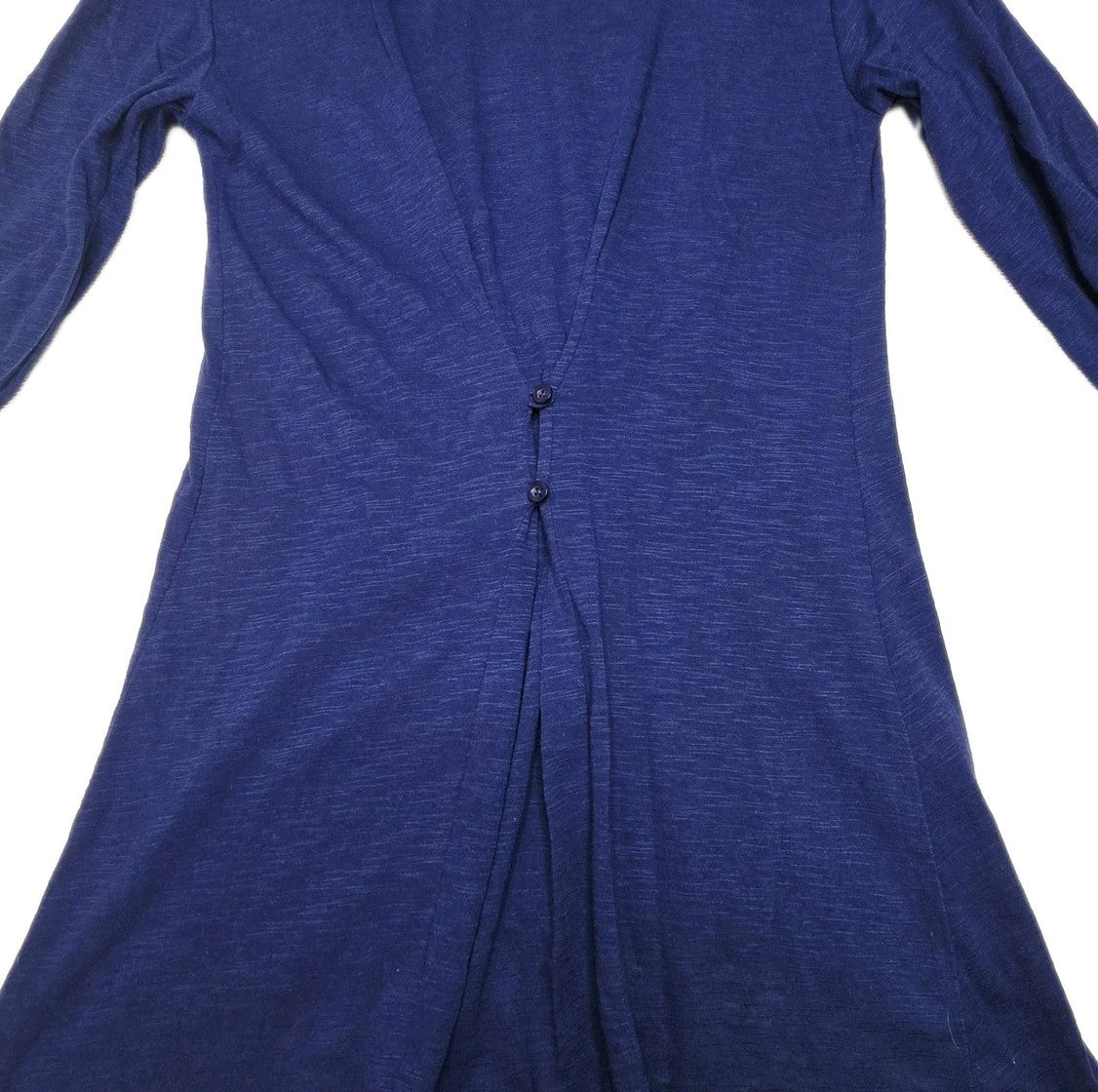 Roper T-Shirt Women's Small Blue 3/4 Sleeve Embroidered Scoop Neck Tunic Top