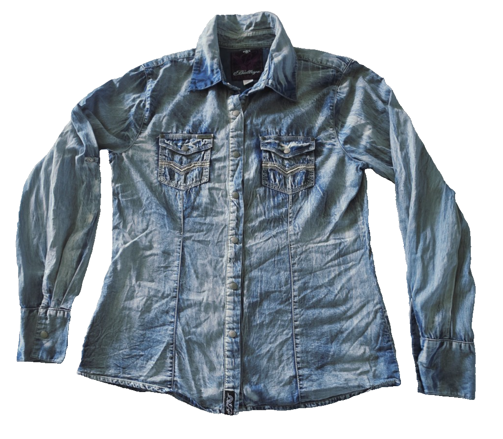Bullzye Arena Long Sleeve Denim Shirt Ladies Size 12