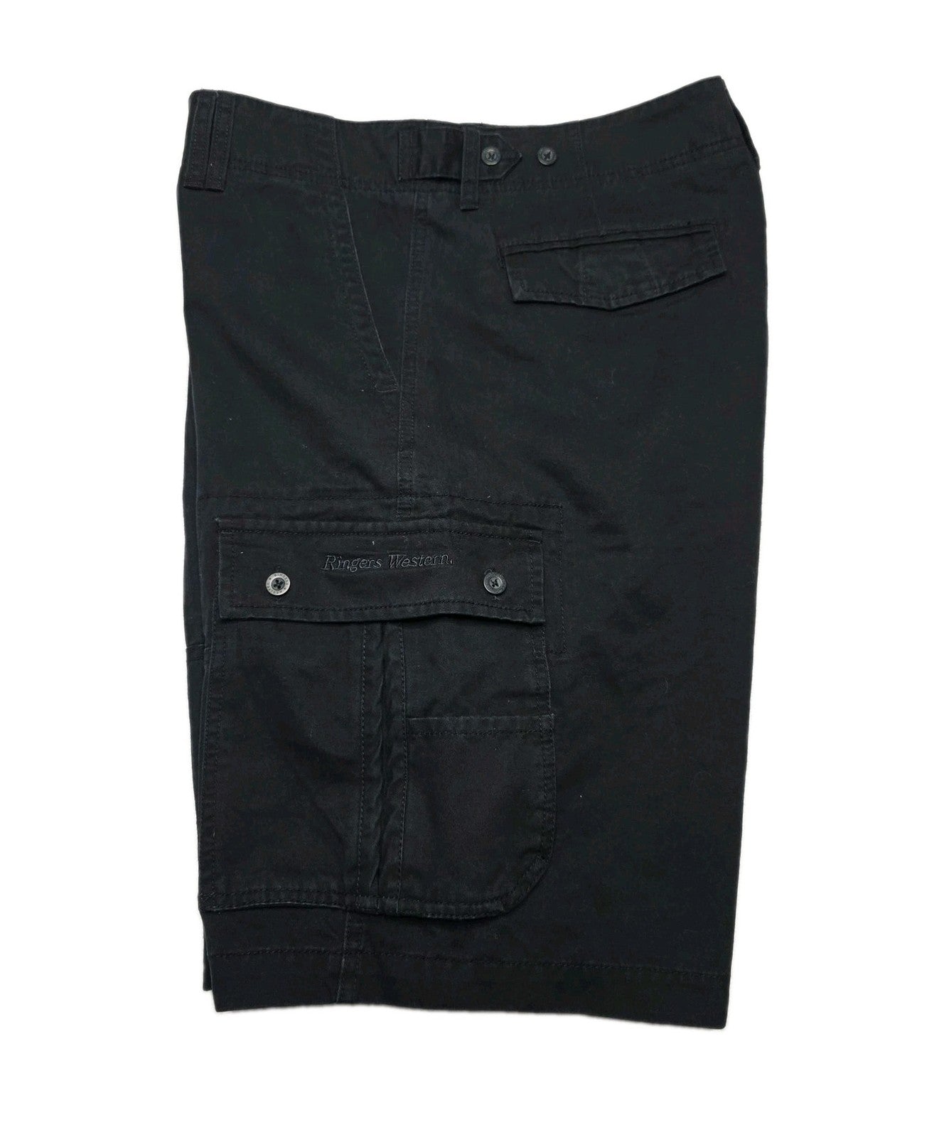 Ringers Western Shorts Men's 34 Navy Cargo Cotton Canvas Workwear Pockets