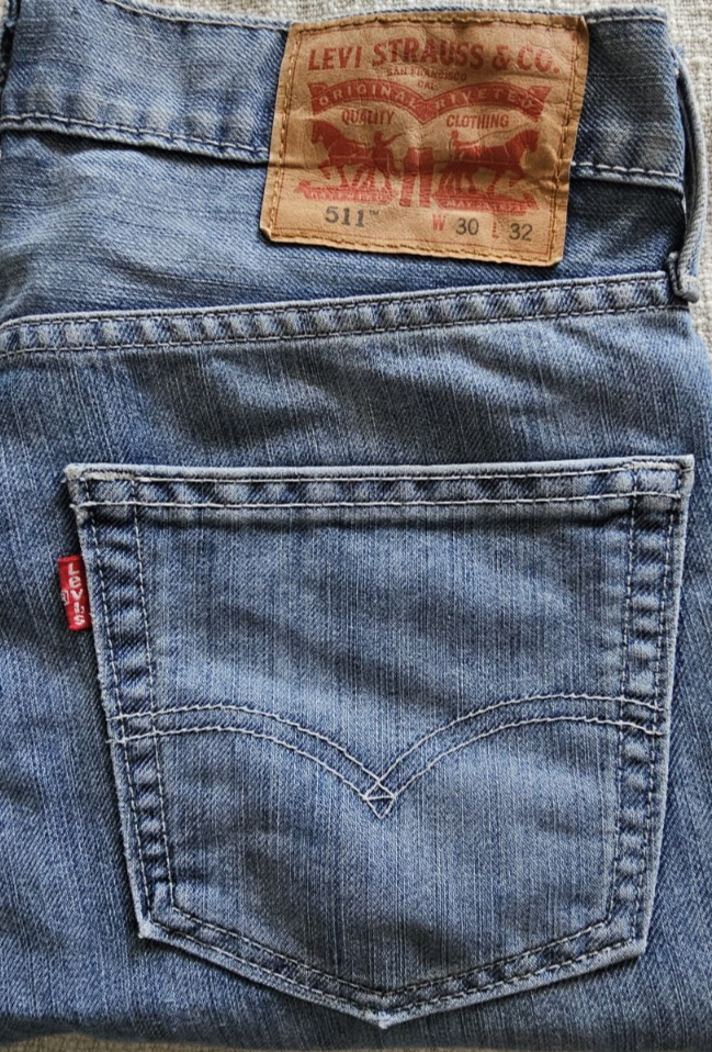 Levi's 511 Slim Fit Jeans in Light Stonewash Mens Size 30 x 31