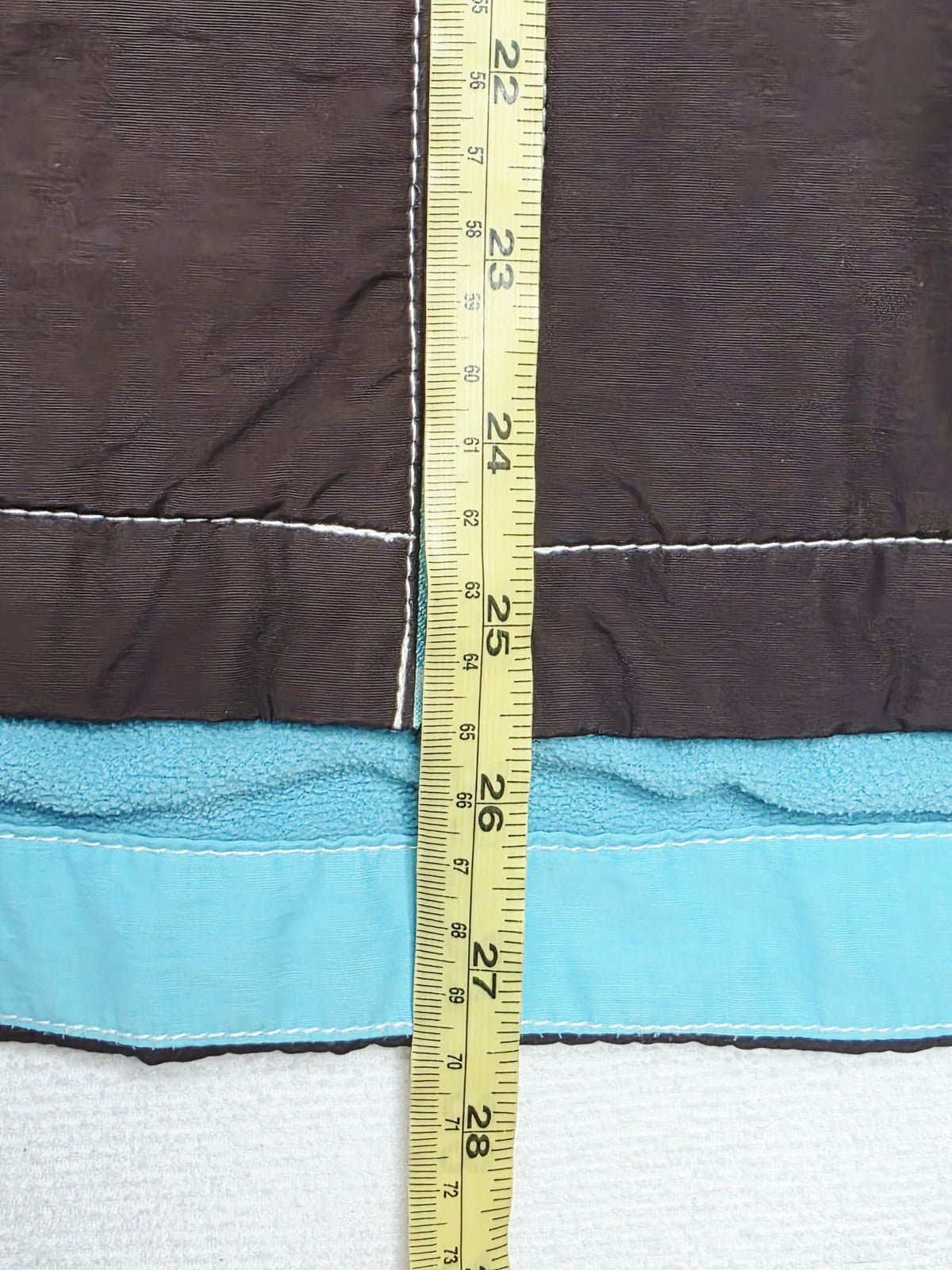 Wrangler Vest Women's L Brown Blue Hooded Fleece Lined Zip Up Pockets Western