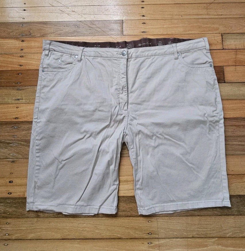 Thomas Cook Ladies Buckskin Stretch No Gap Waistband Shorts Size 22